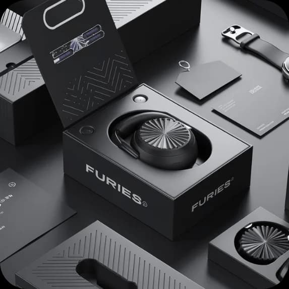 Furies premium product packaging and brand identity